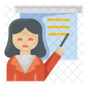 Teacher Woman Teach Icon