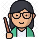 Teacher Woman Education Icon