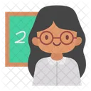 Teacher Woman Professor Icon
