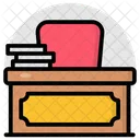 Teacher Table Desk Tabletop Icon