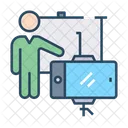 Teaching Broadcast Online Teaching Online Study Icon