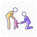 Teaching toddler to walk  Icon