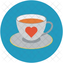 Teacup with heart  Icon