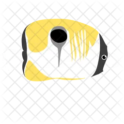 Teadrop Butterfly Fish  Icon