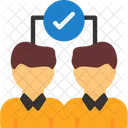 Team Members Collaboration Icon