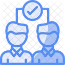 Team Members Collaboration Icon