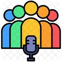 Team Microphone Group Icon