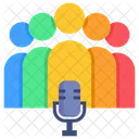 Team Microphone Group Icon