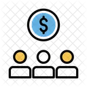 Team Dollar Business Icon