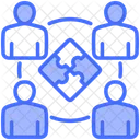 Team Building Teamwork Match Icon