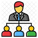 Business Network Businessman Connections Business Interconnection Icon