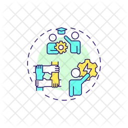 Team building exercise  Icon