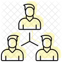 Team Building Expert Color Shadow Thinline Icon Icon