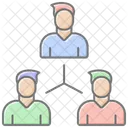 Team Building Expert Lineal Color Icon Icon