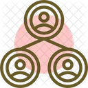 Team Building Collaboration Bonding Icon