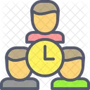 Team Clock Team Target Icon