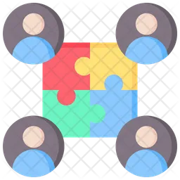 Team collaboration  Icon