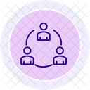 Team Collaboration Line Icon Icon