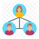 Team Network Connection Group Icon
