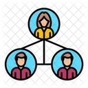 Team Network Connection Group Icon