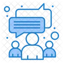 Teamdiskussion  Symbol