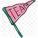 Team Flag Sports Flag Emblem Icon