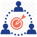 Team Goal Statistics Strategy Icon