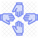 Team Hand Gesture Icon