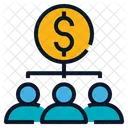 Team Teamwork Finance Icon