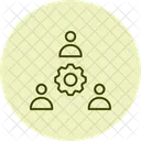 Teamwork Color Circle Icon Icon