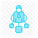 Team lead connection  Icon
