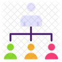 Team Leader Organization Hierarchy Icon