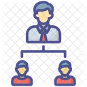 Team Leader Leadership Team Management Icon