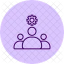 Team Management Pentaglow Icon Icon