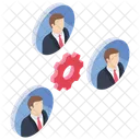 Organization Development Team Management Team Building Icon
