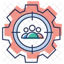 Team Management Target Audience Customer Focus Management Icon