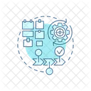 Team Management Tool Kanban Method Streamlining Workflow Icon