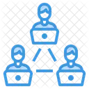 Networking Work From Home Communication Icon