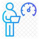 Team Review Retrospective Key Performance Indicator Icon