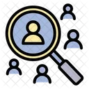 Team Search Search Outsourcing Icon