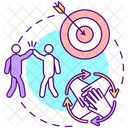 Worker Office Cooperation Icon