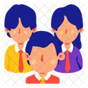 Team Business Man Business Woman Icon