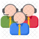 Team Support Call Center Support Icon