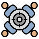 Team Target Teamwork Staff Icon