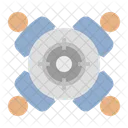 Team Target Teamwork Staff Icon