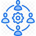 Team Work Cooperation Icon