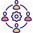 Team Work Cooperation Icon