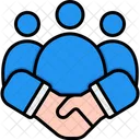 Teamzusammenarbeit Team Zusammenarbeit Symbol