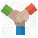 Teamarbeit Partnerschaft Teamprojekt Icon