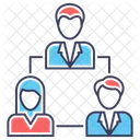 Business Team Unternehmensgruppe Teamarbeit Symbol